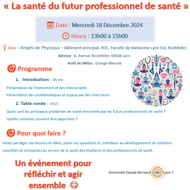 la santé du futur professionnel de santé