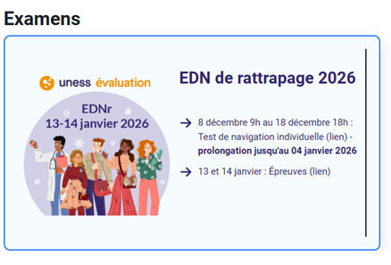 interface chemin d'accès EDN rattrapage
