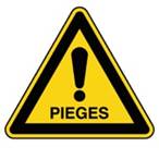 Panneau de danger pièges - Virages