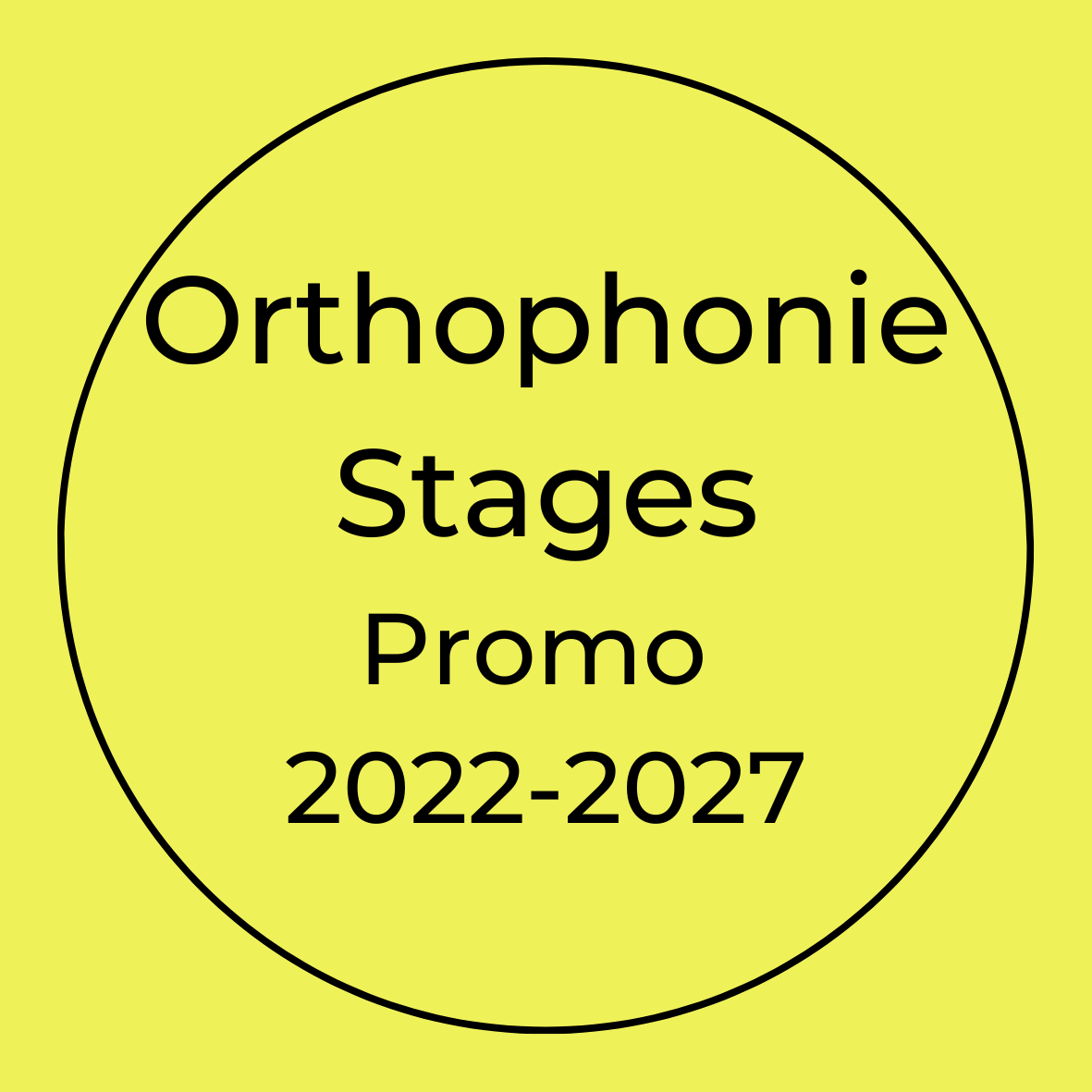 Orthophonie Stages Promo 2022-2027