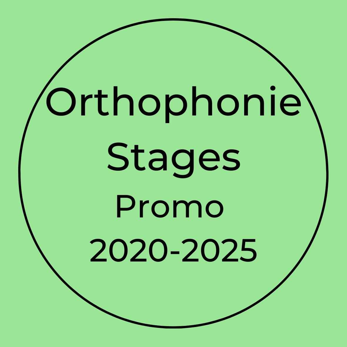 Orthophonie Stages Promo 2020-2025